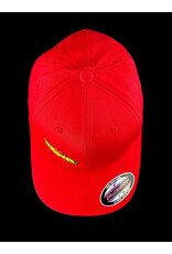 Borosyndicate Boro Red hat with rasta thread flexfit S / M
