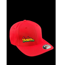 Borosyndicate Boro Red hat with rasta thread flexfit L / XL
