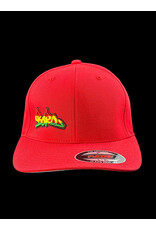 Borosyndicate Boro Red hat with rasta thread flexfit L / XL