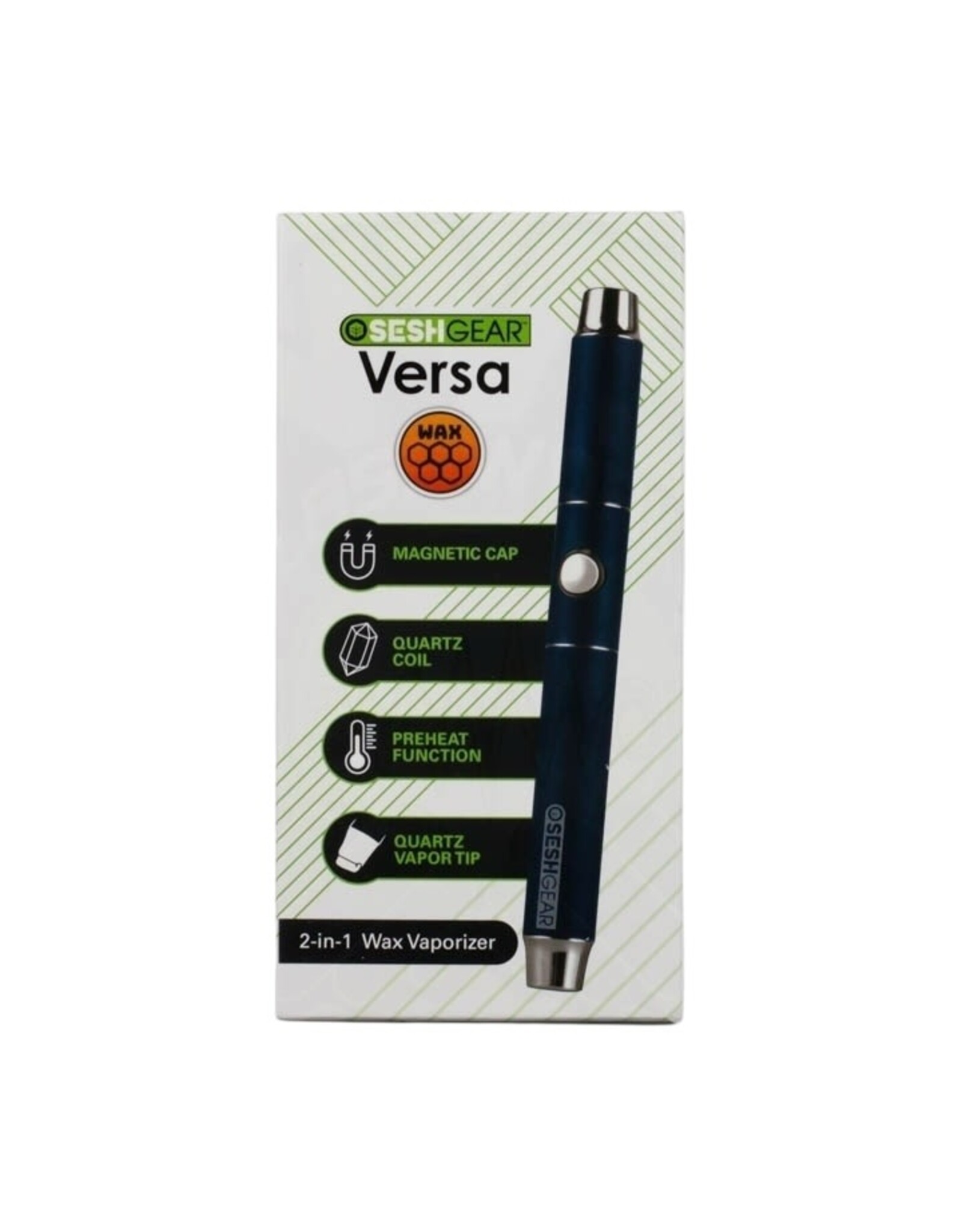 sesh gear SeshGear Versa 2-in-1 Wax Pen Dab Straw Combo Charcoal