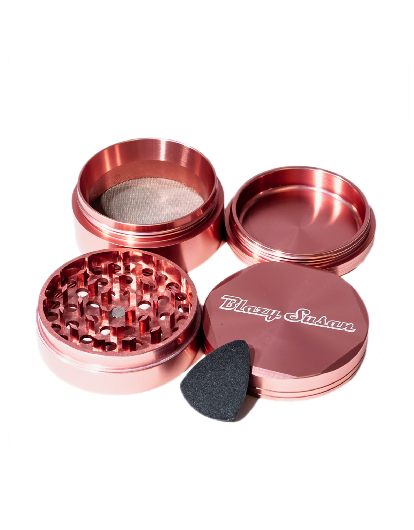 Blazy Susan Blazy Susan Soft Pink Grinder 4pc 2.5"