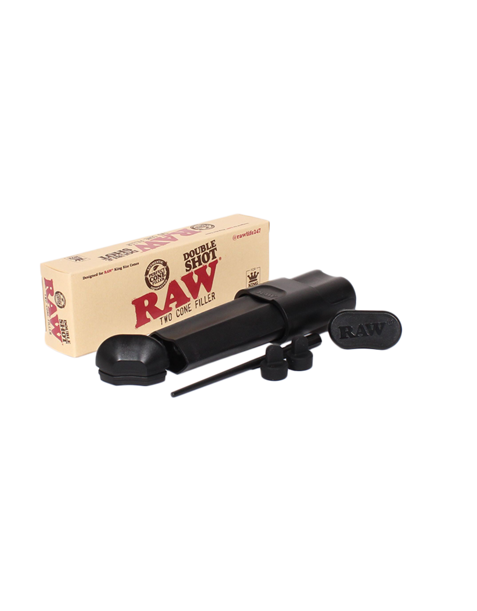Raw Raw Double Shot Two King Size Cone Filler