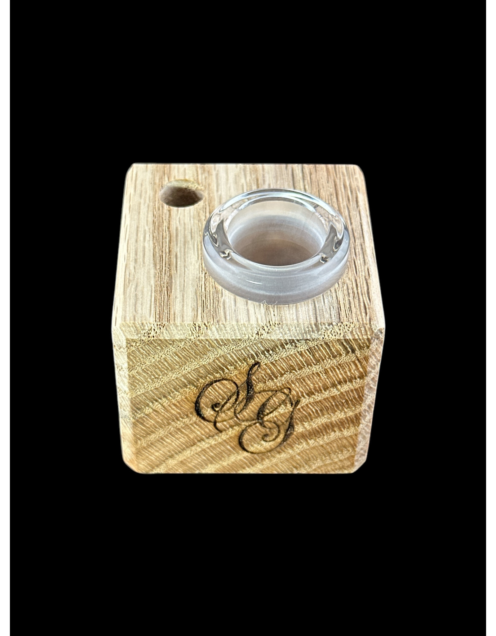 Sovereignty glass Sov 1 Hole Stand Red Oak