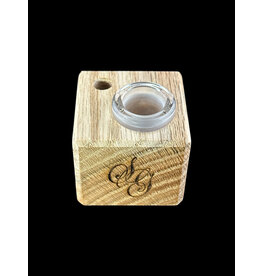Sovereignty glass Sov 1 Hole Stand Red Oak