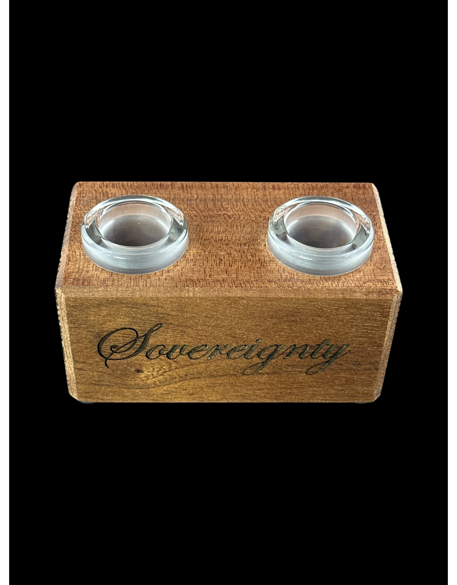 Sovereignty glass Sov 2 Hole Stand Sapele