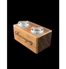 Sovereignty glass Sov 2 Hole Stand Sapele