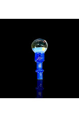 Tokr Glass Marble Ghost / Blue Joystick Cap For Puffco Peak Pro 3DXL By Tokr Glass