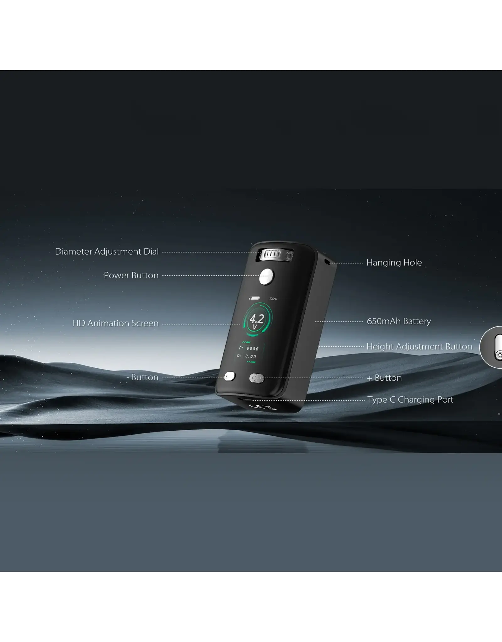 Yocan Yocan Uni 3.0 Box Mod Battery Black