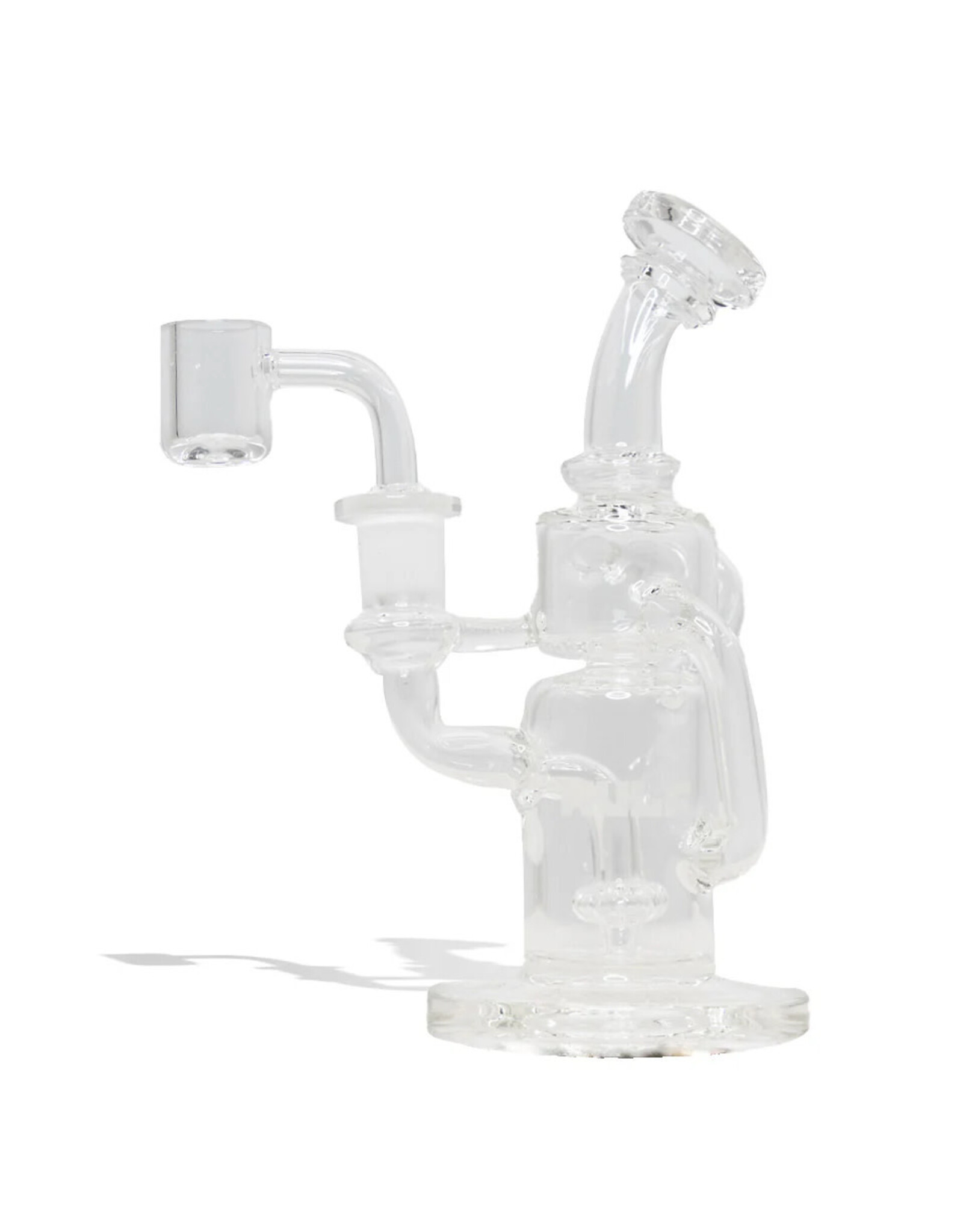 WULF MODS ALPHA Clear 14MM DAB RIG WITH QUARTZ BANGER