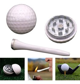 Golf Ball Grinder Set W/ Container And Chillum