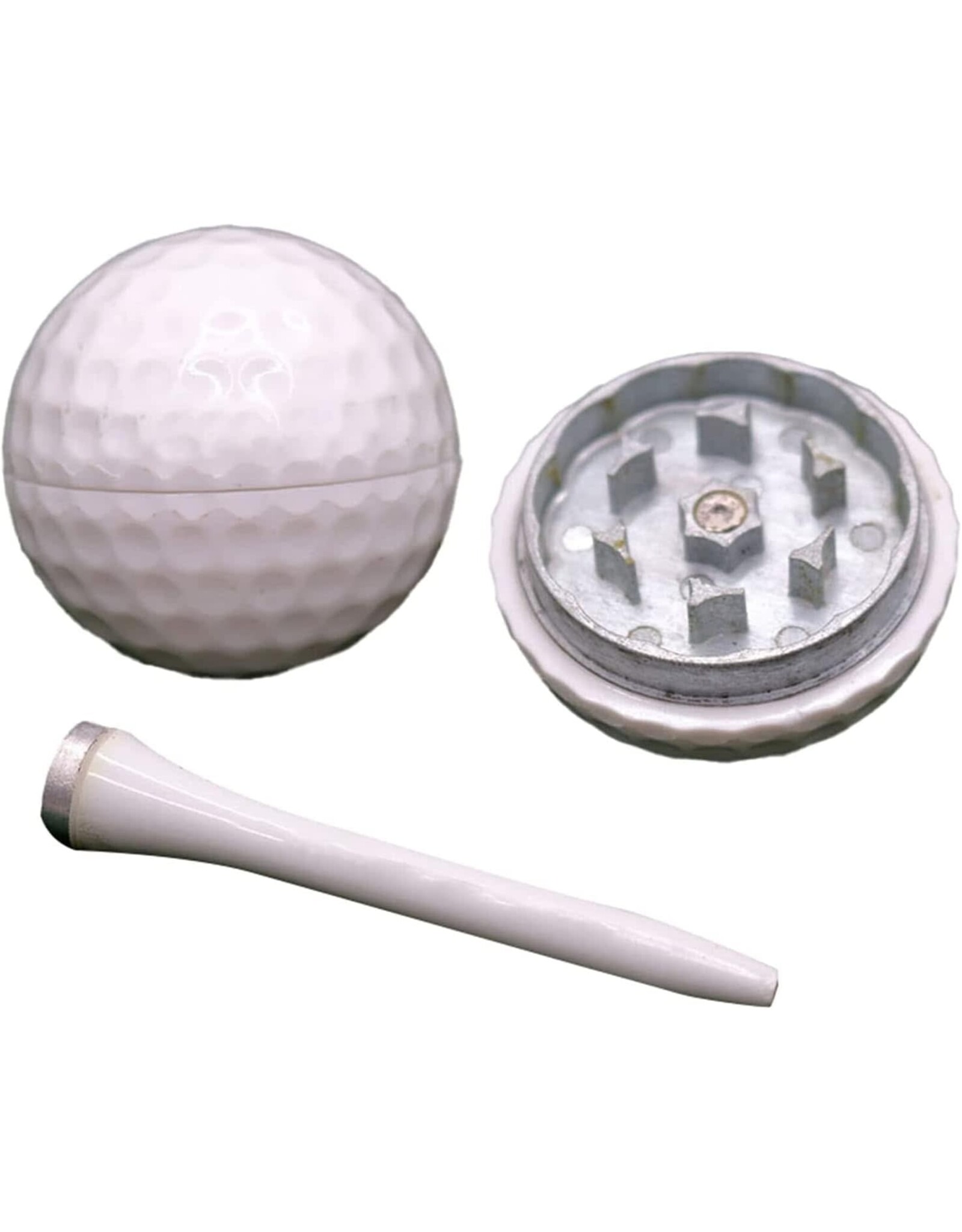 Golf Ball Grinder Set W/ Container And Chillum