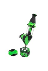 ooze Ooze Bectar Silicone Water Pipe And Nectar Collector Green And Black