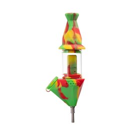 ooze Ooze Bectar Silicone Water Pipe And Nectar Collector Rasta Color