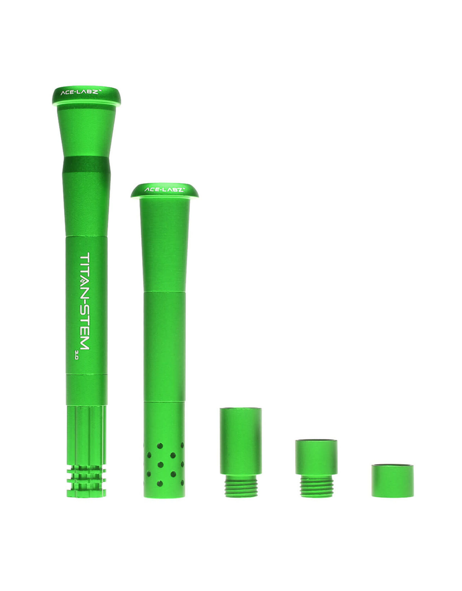 ace-labz Titan-Stem 3.0 Aluminum Metal Adjustable Length Downstem Green
