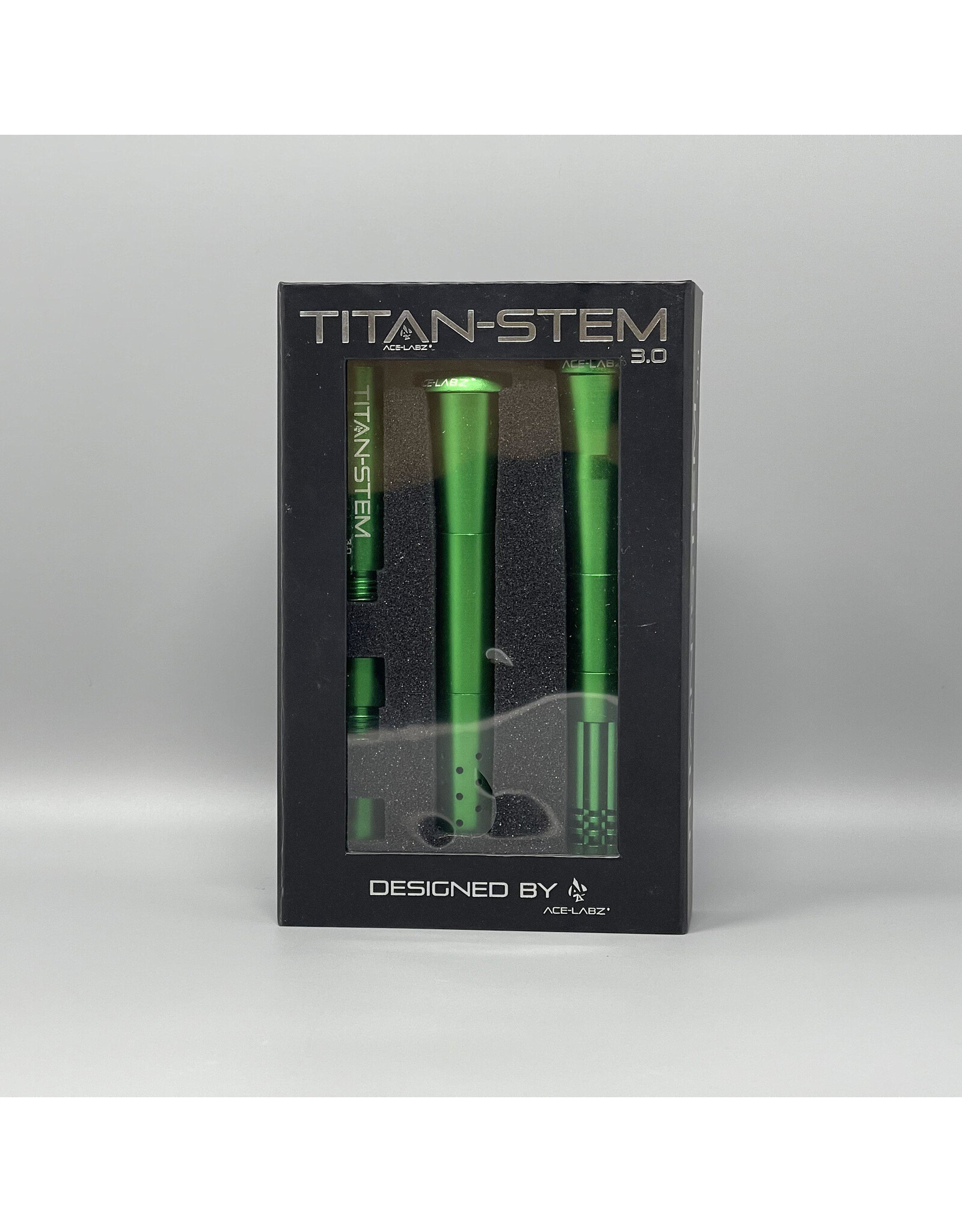 ace-labz Titan-Stem 3.0 Aluminum Metal Adjustable Length Downstem Green