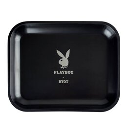 Ryot Ryot x Playboy Silver Bunny Large Rolling Tray 10"x12"