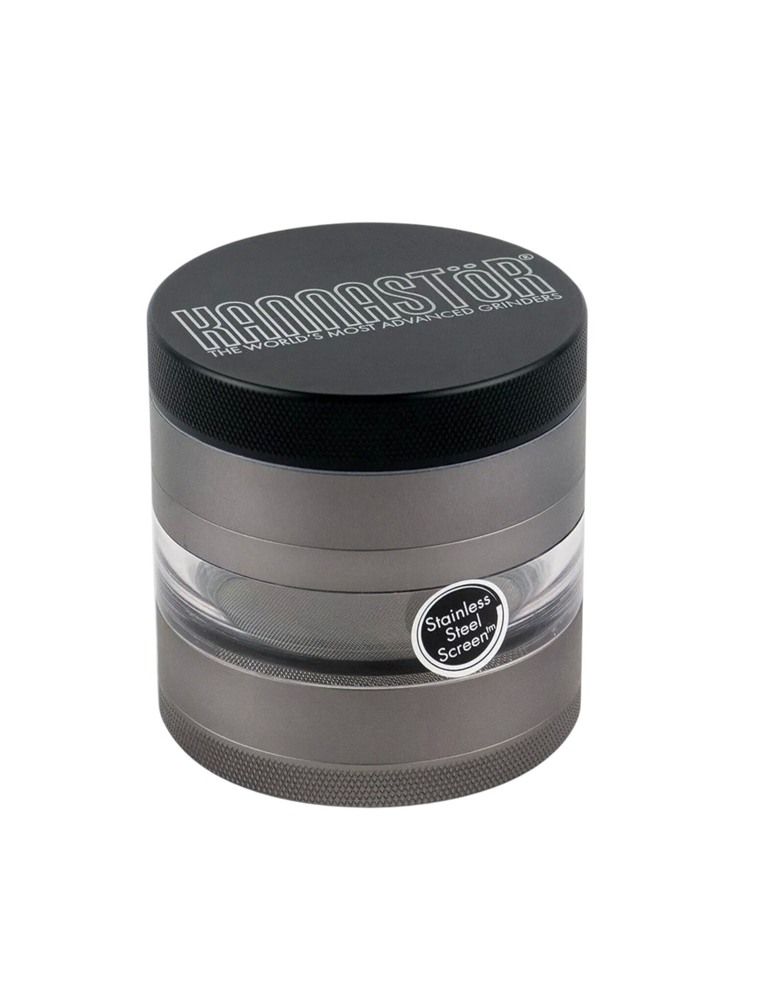 Kannastor Kannastor 4pc Grinder/Jar 2.5" Gunmetal