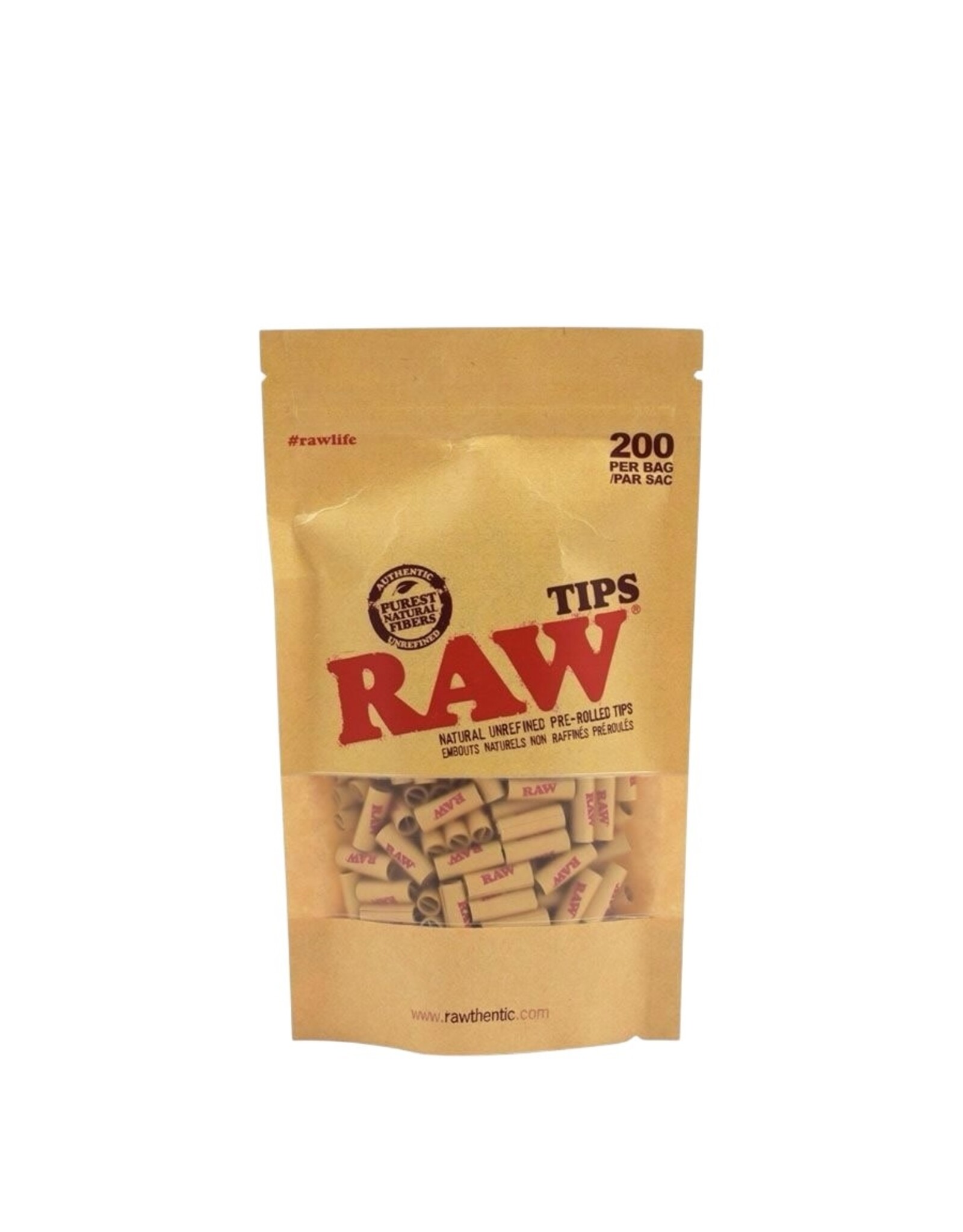 Raw Raw Pre Rolled Tips 200pc Bag