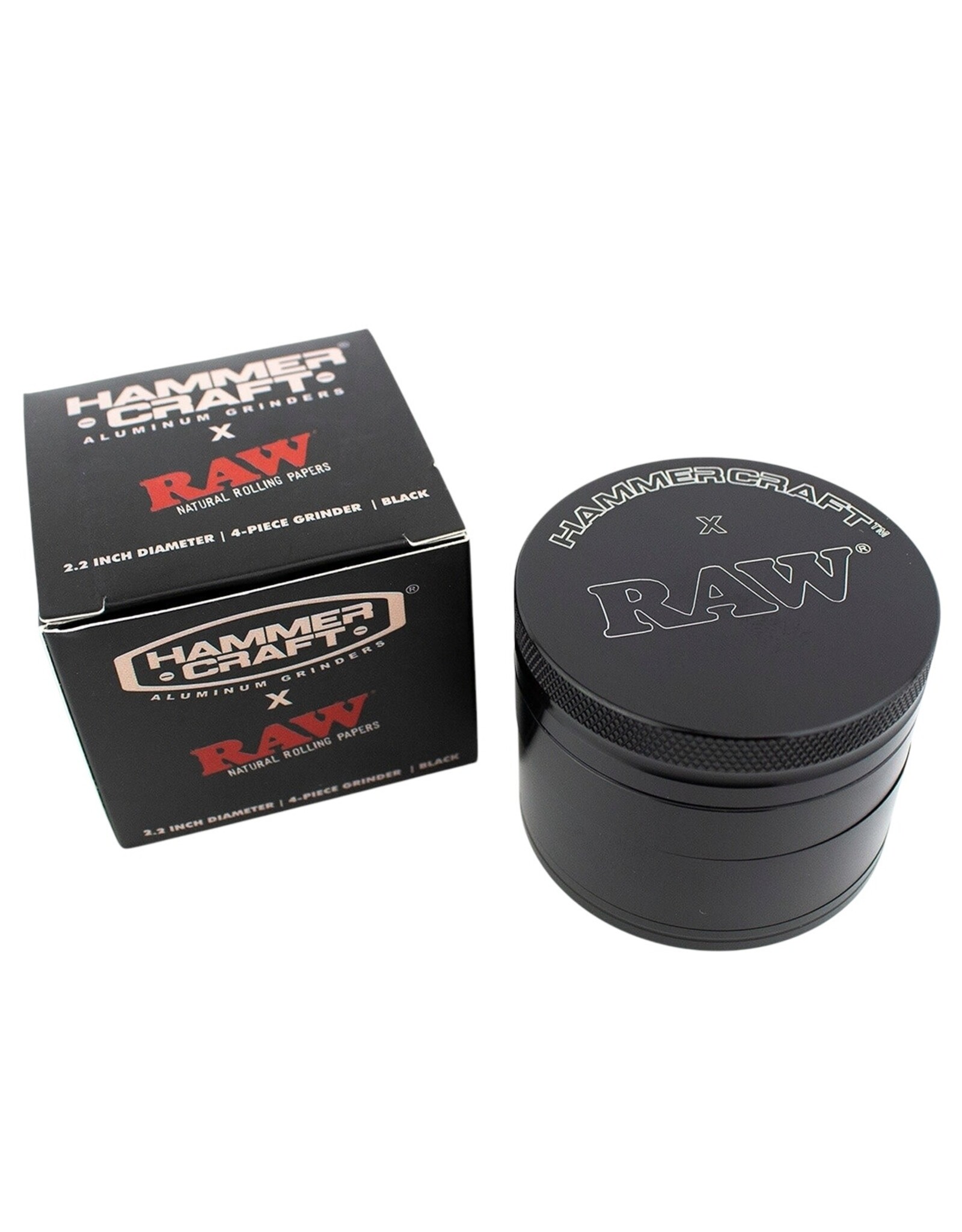 Raw Hammercraft X Raw Grinder 2.2" 4pc Black