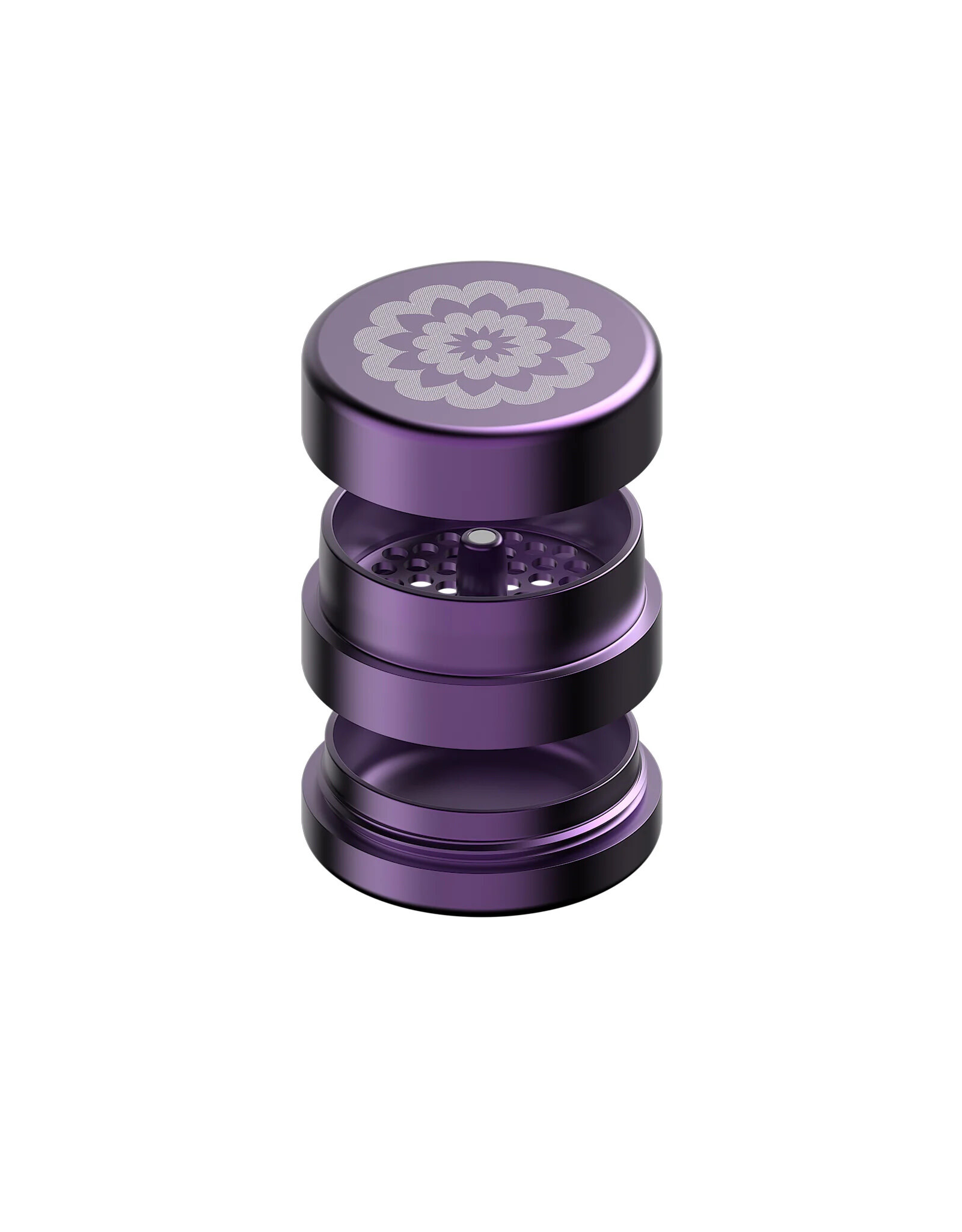 Flower Mill Flower Mill 2.5" Next Gen Standard Grinder Purple