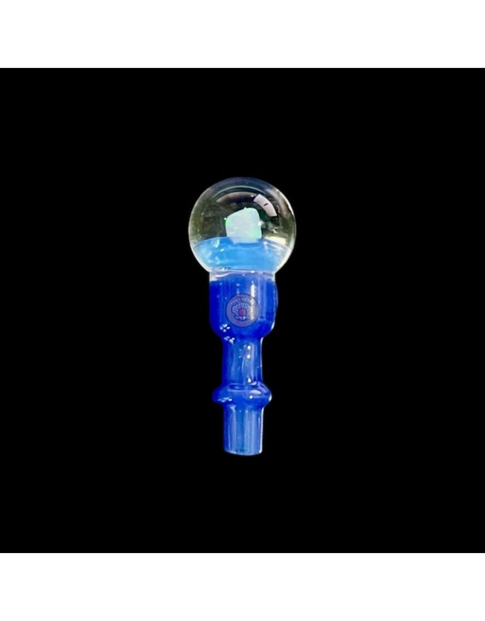 Tokr Glass Opal Marble Ghost/Blue Cloud Joystick Cap For Puffco Peak Pro 3DXL By Tokr Glass