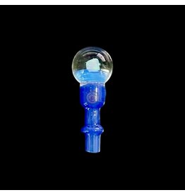 Tokr Glass Opal Marble Ghost/Blue Cloud Joystick Cap For Puffco Peak Pro 3DXL By Tokr Glass