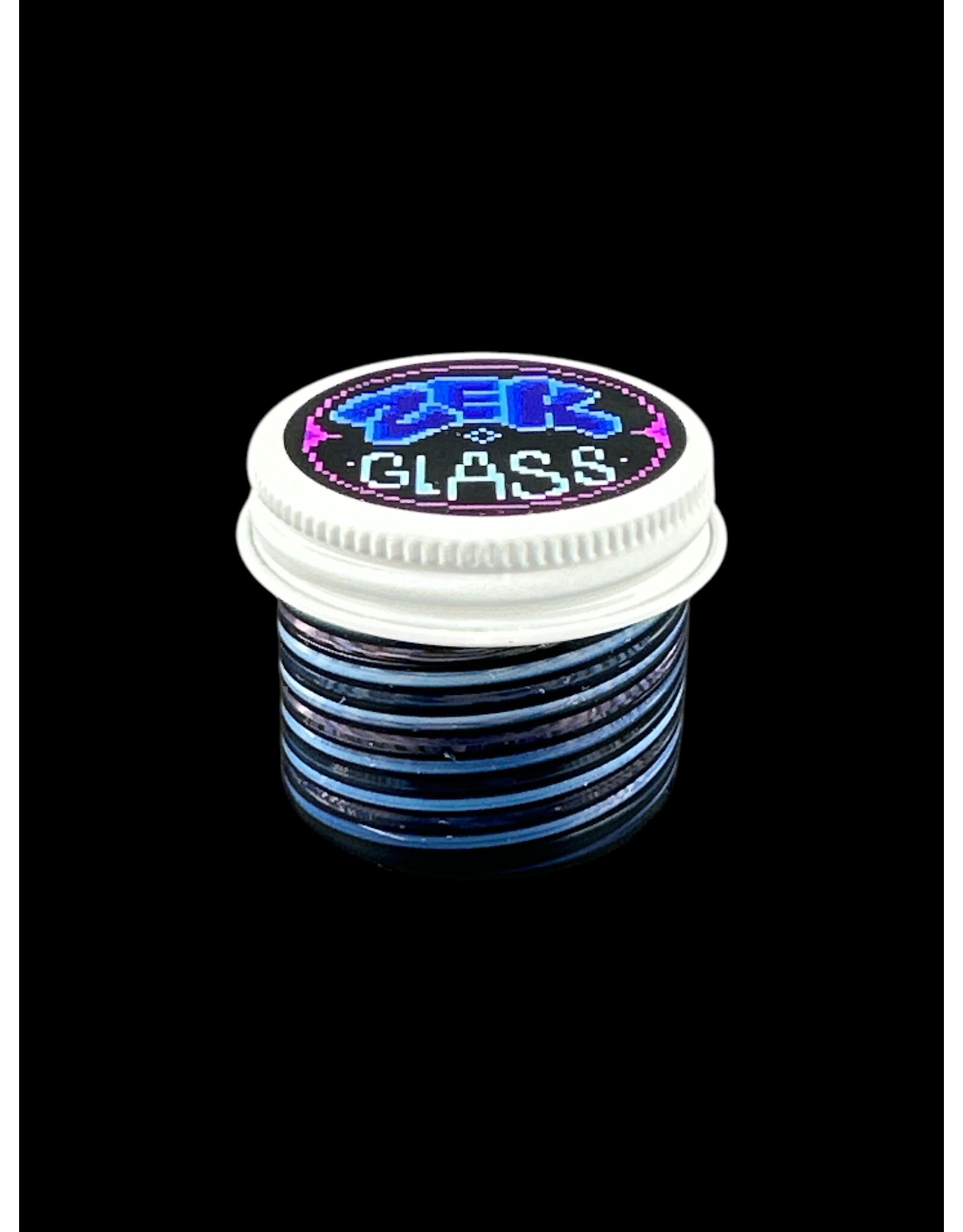 Zek Glass Black And Blue 1 Layer Baller Jar