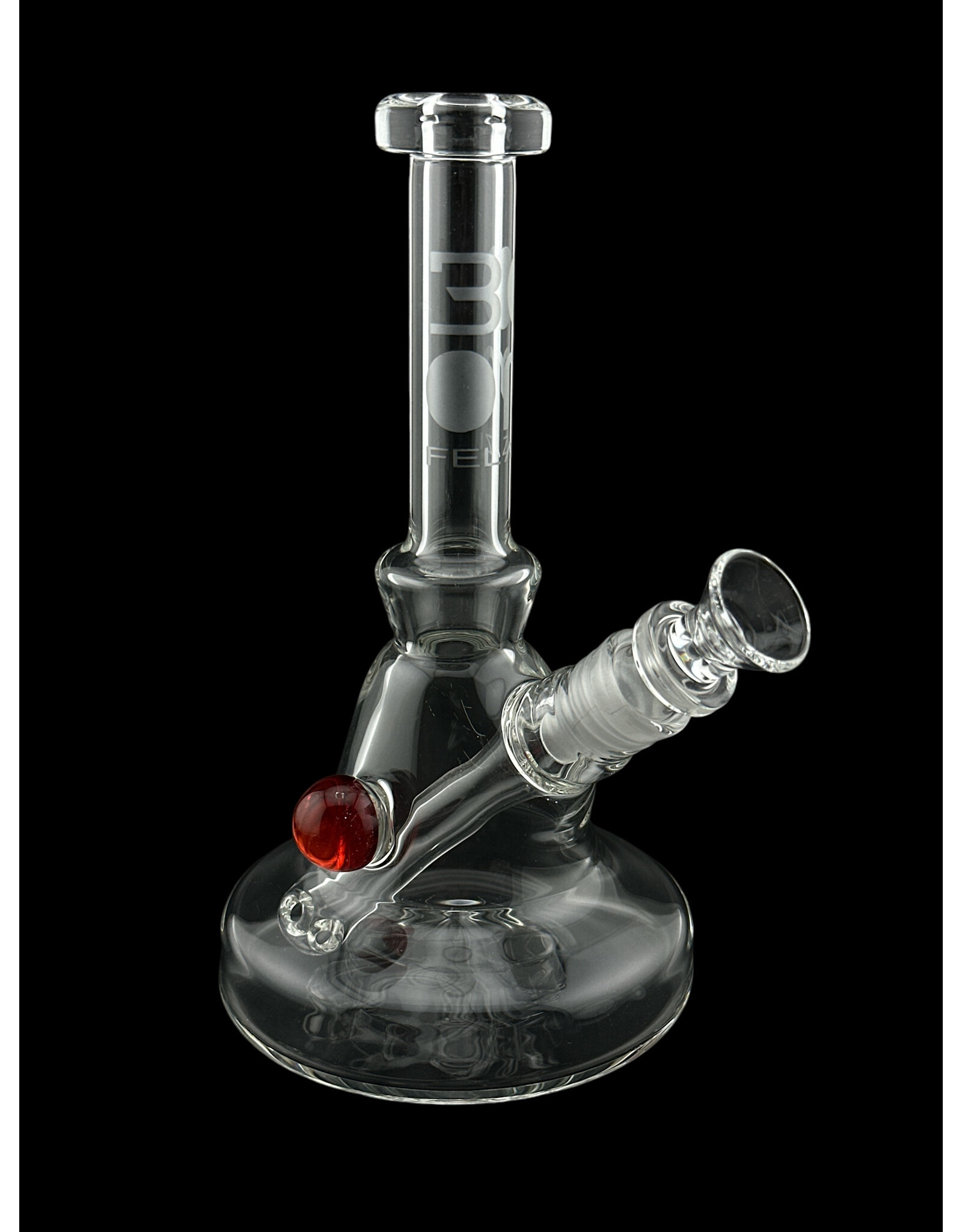 Boom Felazi Boom Mini Beaker Fixed With Red Marble
