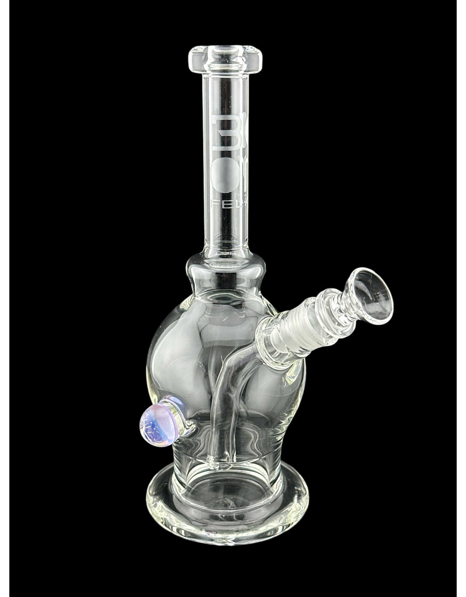 Boom Felazi Boom Mini Round Bottom Fixed With Purple Marble