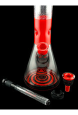 Illadelph Crushed Opal Medium Beaker Red And Black Illadelph