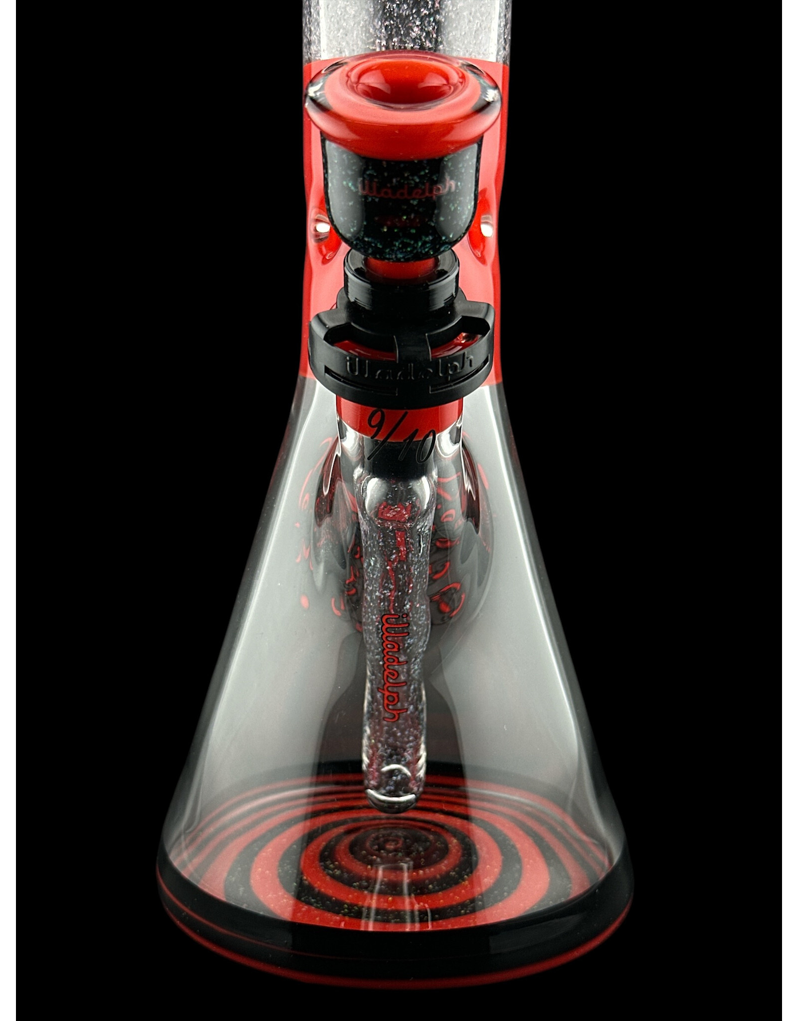 Illadelph Crushed Opal Medium Beaker Red And Black Illadelph