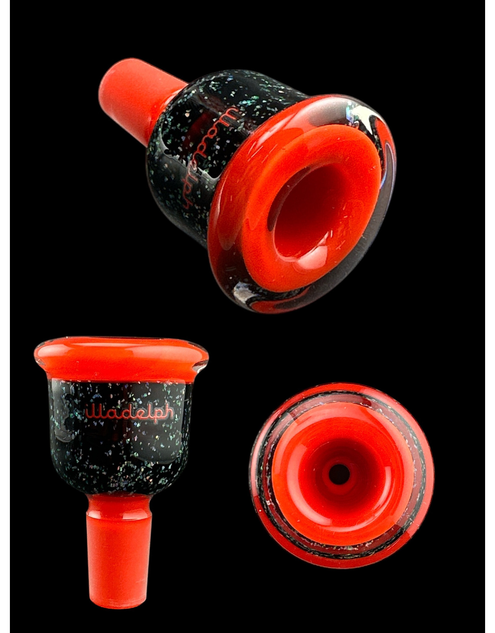 Illadelph Crushed Opal Medium Beaker Red And Black Illadelph
