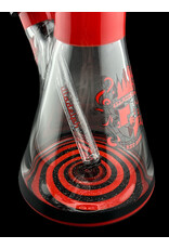 Illadelph Crushed Opal Medium Beaker Red And Black Illadelph