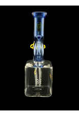 Sour Glass Sour Glass Small Blue Cube 1 Kink Water Pipe