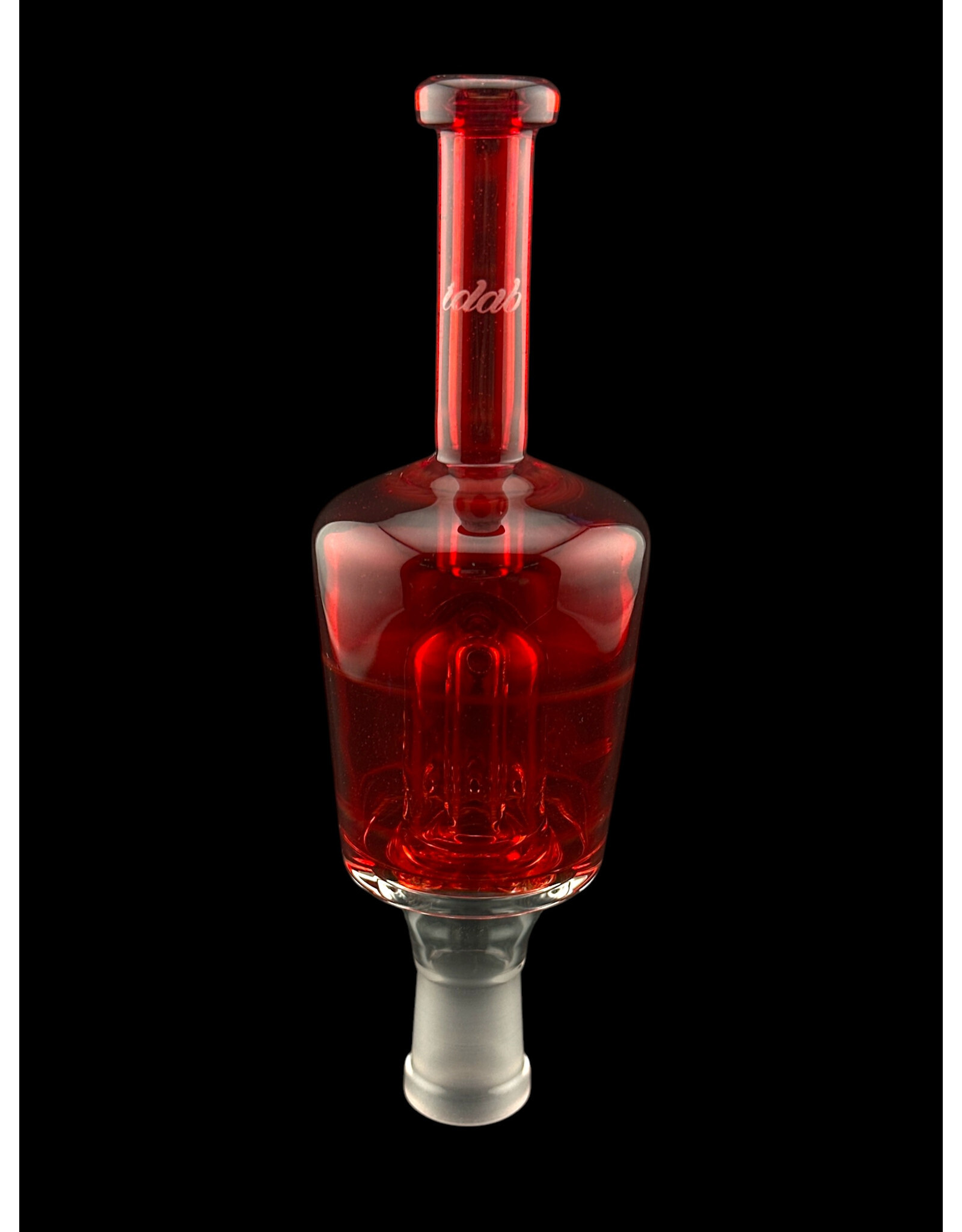 I dab Glass Solid Red Huni Badger Attachment Idab Glass