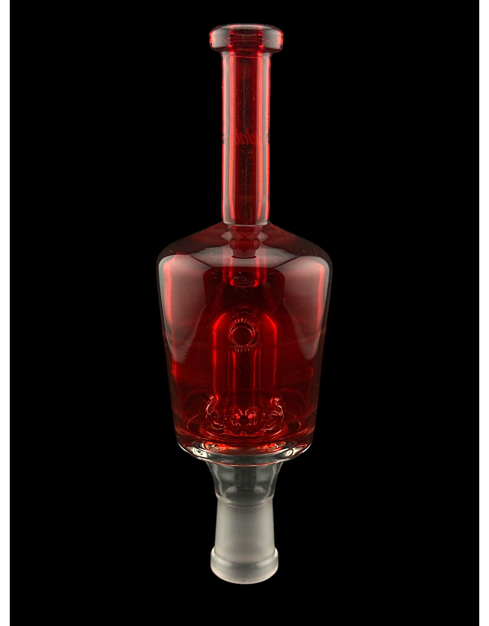 I dab Glass Solid Red Huni Badger Attachment Idab Glass