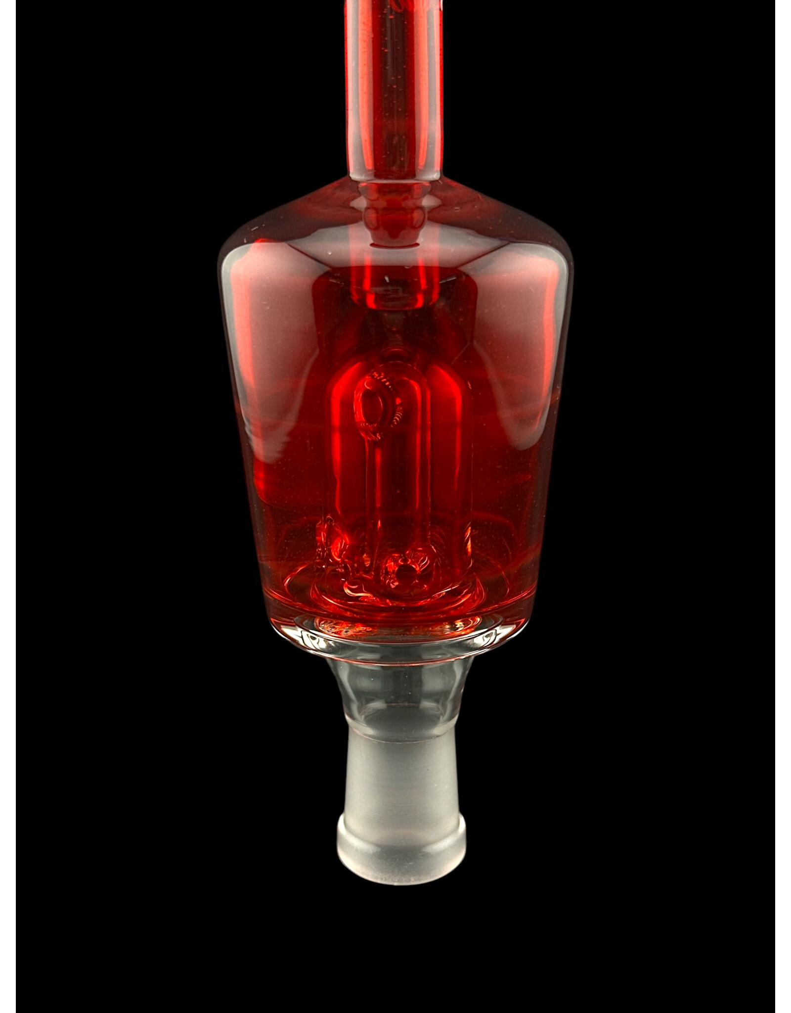 I dab Glass Solid Red Huni Badger Attachment Idab Glass
