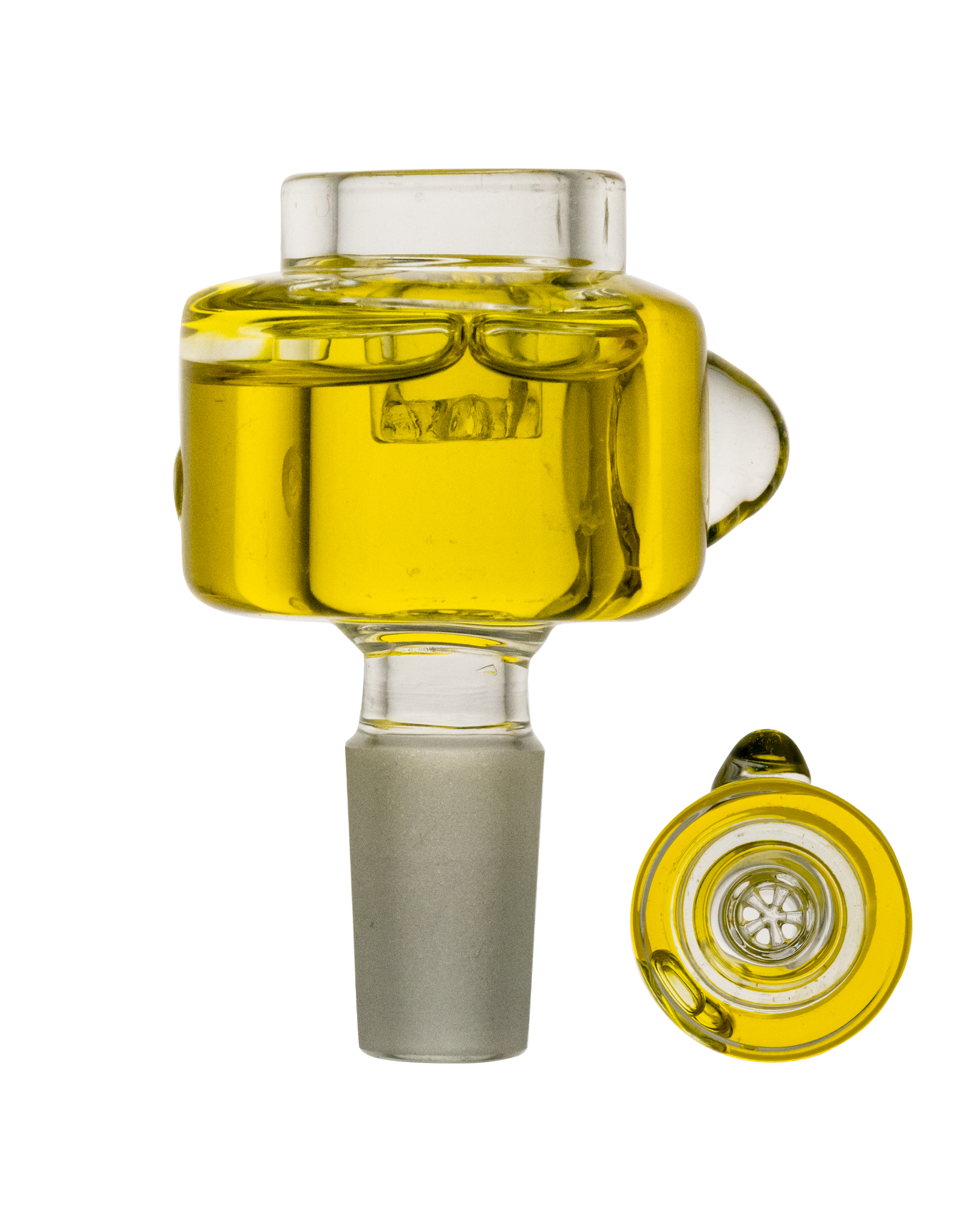 Black Sheep Glass 14 Male Liquid Filled Slide W/ Star Screen