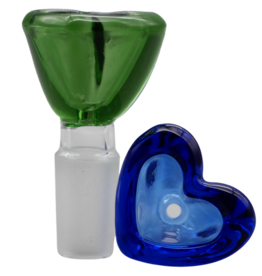 Black Sheep Glass Heart Shaped Slide 14mm