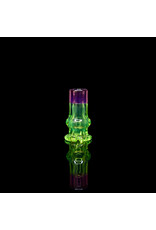 Tokr Glass Pivot Two Tone Slyme/Rose Cloud Glass Tip Mouthpiece  by Tokr Glass