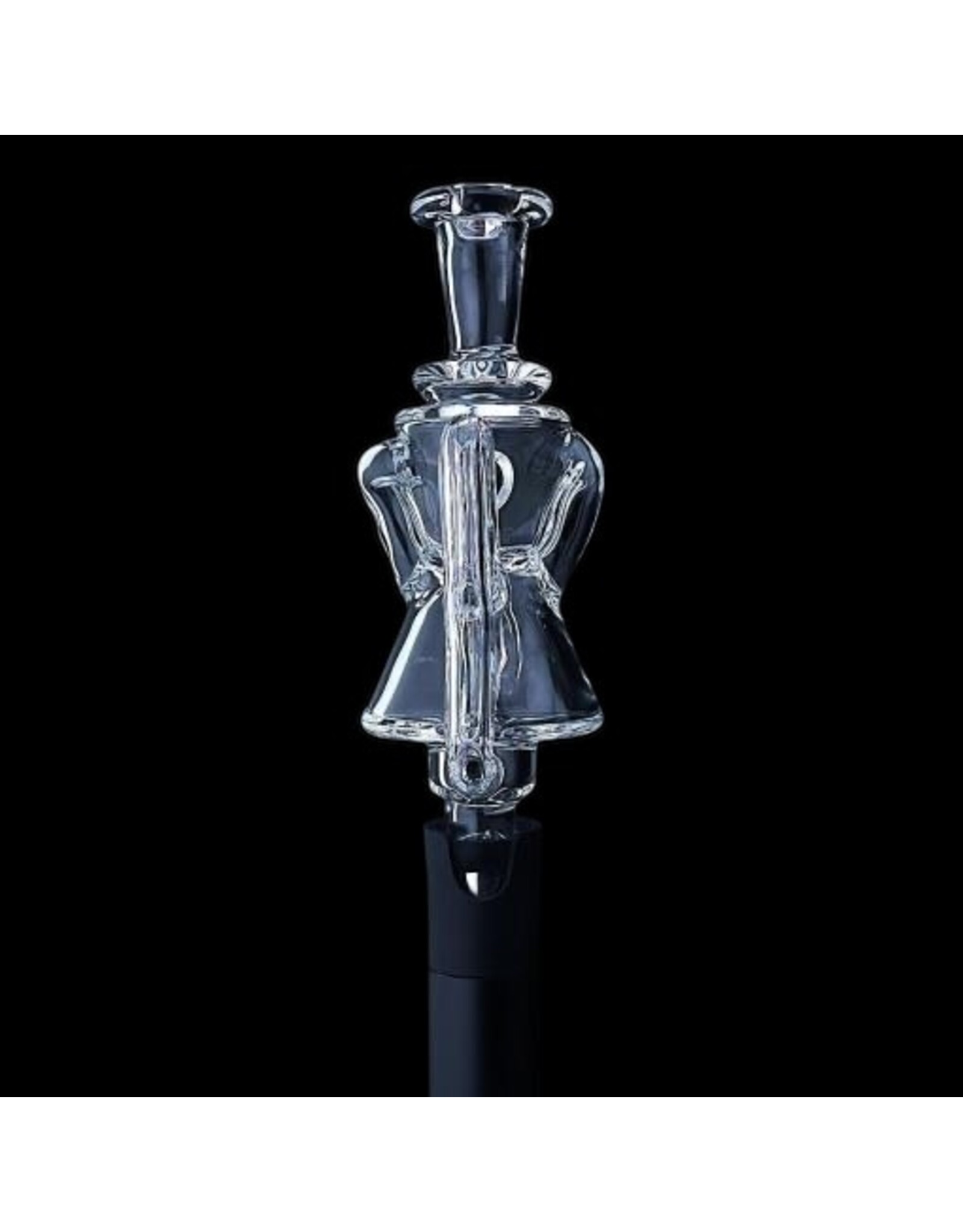 Iridescent Pivgilly Pivot Recycler Mouthpiece by Iridescent Glass