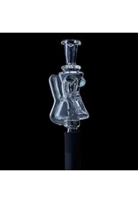 Iridescent Pivgilly Pivot Recycler Mouthpiece by Iridescent Glass