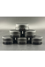 All Black 7ml low profile cosmetic jar