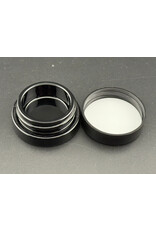 All Black 7ml low profile cosmetic jar