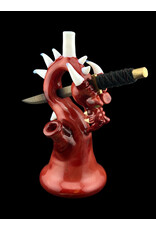 Tony Kazy Medium Dragon With Metal Sword Red