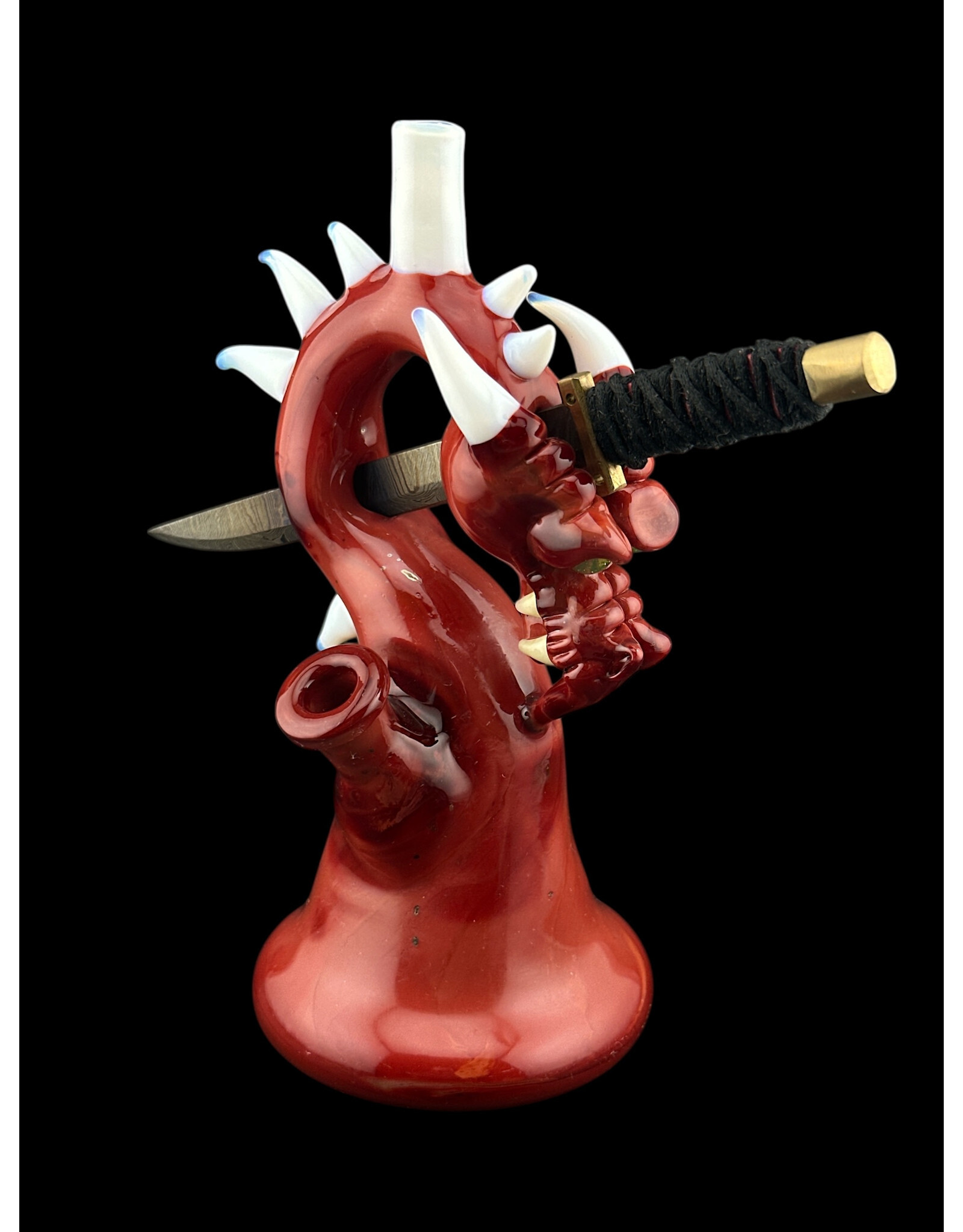 Tony Kazy Medium Dragon With Metal Sword Red