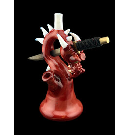 Tony Kazy Medium Dragon With Metal Sword Red