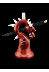 Tony Kazy Medium Dragon With Metal Sword Red