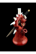 Tony Kazy Medium Dragon With Metal Sword Red