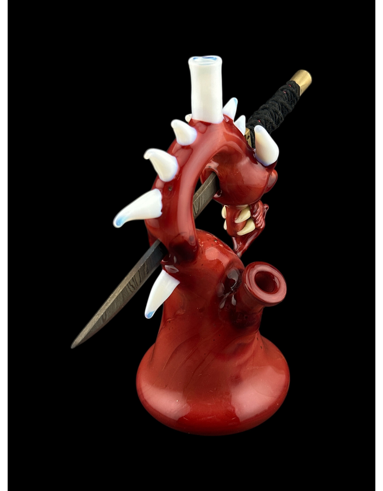 Tony Kazy Medium Dragon With Metal Sword Red